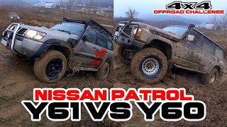 Nissan Patrol Y60 GR vs Y61 OFFROAD Challenge [upl. by Aiveneg]