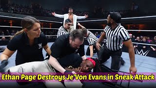 Ethan Page Destroys Je’Von Evans in Sneak Attack During 1217 WWE NXT [upl. by Nomae469]