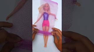 DIY Barbie Dress making  Barbie Hacks and Crafts joancreations youtubeshorts dress barbie [upl. by Bedell]