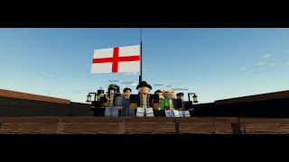 Royal Navy Galleon vs Pirate Galleon  The Turbulent Seas Roblox [upl. by Brelje]