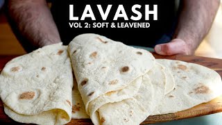 My Favorite Flatbread for Kebabs  Soft and Leavened Lavash [upl. by Amanda]