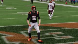 Bengals vs Commanders Week 3 Madden simulation [upl. by Rumpf]