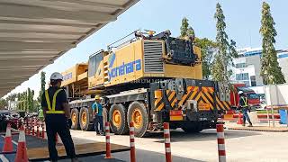 LIEBHERR LTM 1450NX bersama Fix Jib 21meter [upl. by Shay]