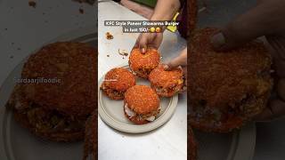 KFC style paneer Shawarma Burger😋🥵 burgerrecipe burgerviral burgers streetfood foodblogindia [upl. by Peddada]