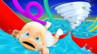 Baby Survives Tornado At Waterpark [upl. by Leiad]