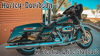 2022 HarleyDavidson Electra Glide Standard 107 in Vivid Black Paint  Bike of the Week [upl. by Elaine521]