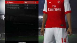 Arsenal New Home Kit 2011  PES 2010  Download [upl. by Rohn325]