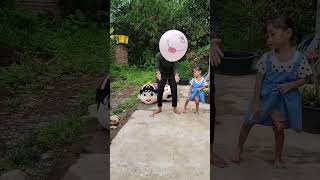 balon meletus bikin kaget 💥🔥 funny shorts [upl. by Julius]