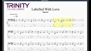 Labelled With Love Trinity Grade 1 Bass [upl. by Nnagrom]