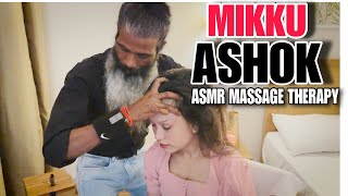 Asmr head massage therapy Neck Cracking Reduce Anxiety n Stress by ASHOK TO MIKKU BARBER [upl. by Kamerman872]