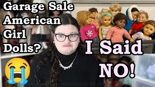 STORYTIME I found American Girl Dolls at a Garage Sale But I Said NoI got Books Though [upl. by Nashbar242]