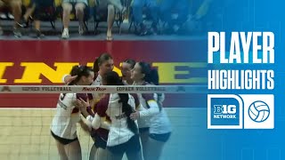 Weekly Highlights Lydia Grote  Minnesota Volleyball  09232024  09302024 [upl. by Zenobia]