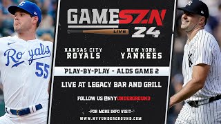 ALDS Game 2 Kansas City Royals  New York Yankees  LIVE AT LEGACY BAR AND GRILL [upl. by Eixela]