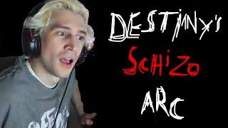 xQc Reacts to Destinys Schizo Arc [upl. by Wenda]