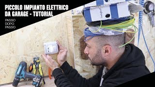 TUTORIAL Un sempice impianto elettrico per zona lavoro PASSO DOPO PASSO [upl. by Li]