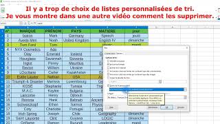 trier avec une liste personnalisée de tri dans LibreOffice Calc [upl. by Adnoma]