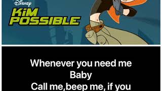 Kim Possible Theme SongLyrics [upl. by Dimond]