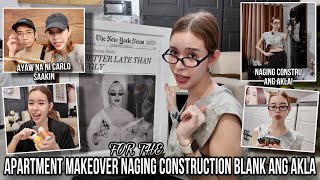 APARTMENT MAKEOVER Part2  MAY BAGONG CHIKA AKO MGA AKLA  VLOG213 janalarman [upl. by Ahsiekat]