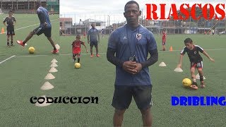 EJERCICIOS PARA MEJORAR EL DRIBLING Y LA CONDUCCIÓN EN FÚTBOL [upl. by Hultin]