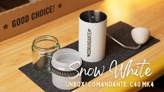 Unbox เครื่องบด Comandante C40 MK4 สีใหม่ Snow White [upl. by Thistle]