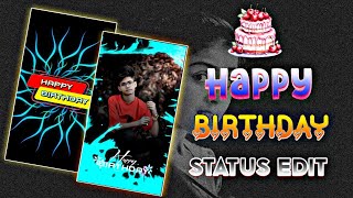 New Style Happy Birthday Status Editing Alight Motion  Happy Birthday Status Video Editing [upl. by Assiram851]