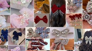 New Design Korean Cute Bow Clips Or Hair Clips For Girls 2024  Cute Bow Hair Clips ke Design 2024 [upl. by Idnac]