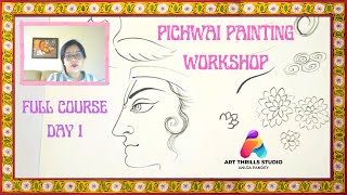 Pichwai Painting Live Tutorial Day 1 [upl. by Alasdair]