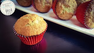 Como preparar muffins de platano y avena en casa rapido y facil [upl. by Treva104]