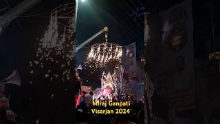 Miraj Ganpati Visarjan 2024 🥺🥹 shorts ganpati bappa visarjan miraj [upl. by Onstad]