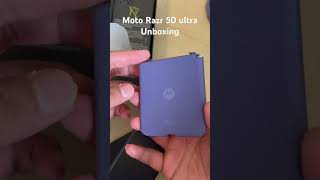 Motorola Moto Razr 50 ultra unboxing google smartphone unboxing [upl. by Lorianna760]