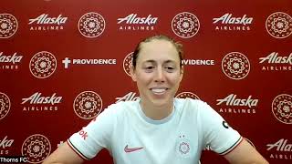 POSTGAME  Meghan Klingenberg on the win in Orlando [upl. by Tegirb]