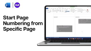 How To Start Page Numbering From Specific Page In Word [upl. by Aubine889]