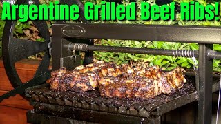 Argentine Grilled Beef Ribs  Argentine Grill  Ballistic BBQ [upl. by Gonzalez]