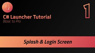 C Minecraft Launcher Tutorial  Splash amp Login Screen [upl. by Kemppe]