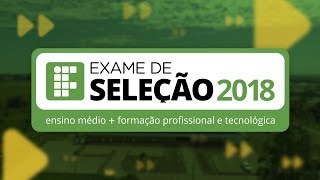 Exame de Seleção 2018 [upl. by Tarkany]