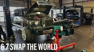 67L CUMMINS SWAP [upl. by Relyhcs]