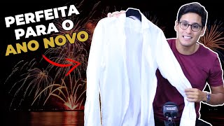 Looks masculinos para ANO NOVO com camisa de algodão cambraia [upl. by Notserk]