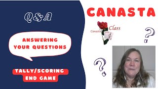 How to play American Modern Canasta scoring tally end game score QampA on Real Canasta canasta [upl. by Obaza]