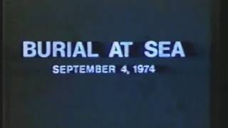 Burial At Sea of Soviet Submariners from Hughes Glomar Explorer  September 4 1974 [upl. by Sankey]