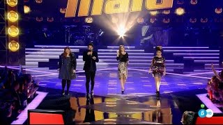 Malú y su equipo quotTe Voy A Olvidarquot – Segundo Directo  La Voz 2016 [upl. by Aleciram856]