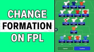 How to Change Formation on Fantasy Premier League  FPL Tips amp Tricks 2024 [upl. by Dong]