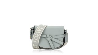 Loewe Calfskin Jacquard Mini Gate Dual Bag Ash Grey [upl. by Maurreen]