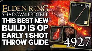 Shadow of the Erdtree  New Throwing Weapon is OVERPOWERED  Build Guide  WARNING Read Pinned [upl. by Leugimsiul784]