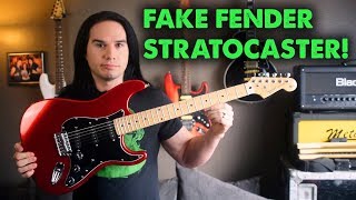 Fake Fender Strat  Should Fender Be Worried  Demo  Review [upl. by Eceinahs]