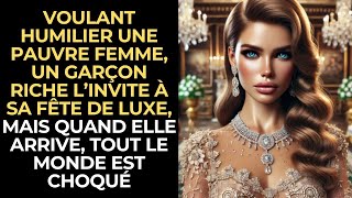 Voulant humilier une pauvre femme un garçon riche l’invite à sa fête de luxe quand elle arrive [upl. by Akiraa86]