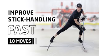 Improve StickHandling Fast Go from Beginner to McDavid in 10 Moves [upl. by Notsirt202]