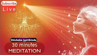 30 min meditation music  शांति की शक्ति  power of peaceLivemusic Divine Fluteshivbabajyotibindu [upl. by Merri]