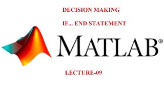 IfEnd Statement  Decision Making  MATLAB Basics  R2018a [upl. by Inram]