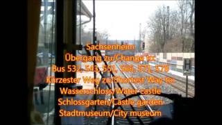 Stadtbahn Karlsruhe Linie S5 BietigheimBissingen  WörthRhein Gesamtstrecke [upl. by Hadihsar501]