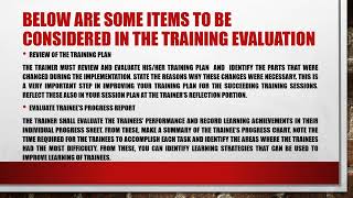 WorkBased Training Evaluation Tools and Program Evaluation Interpretation and Analysis [upl. by Deadman]